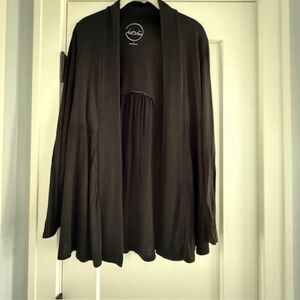 Women's Gap Black Soft Open Cadigan Sweater with Swing Back Large-EUC